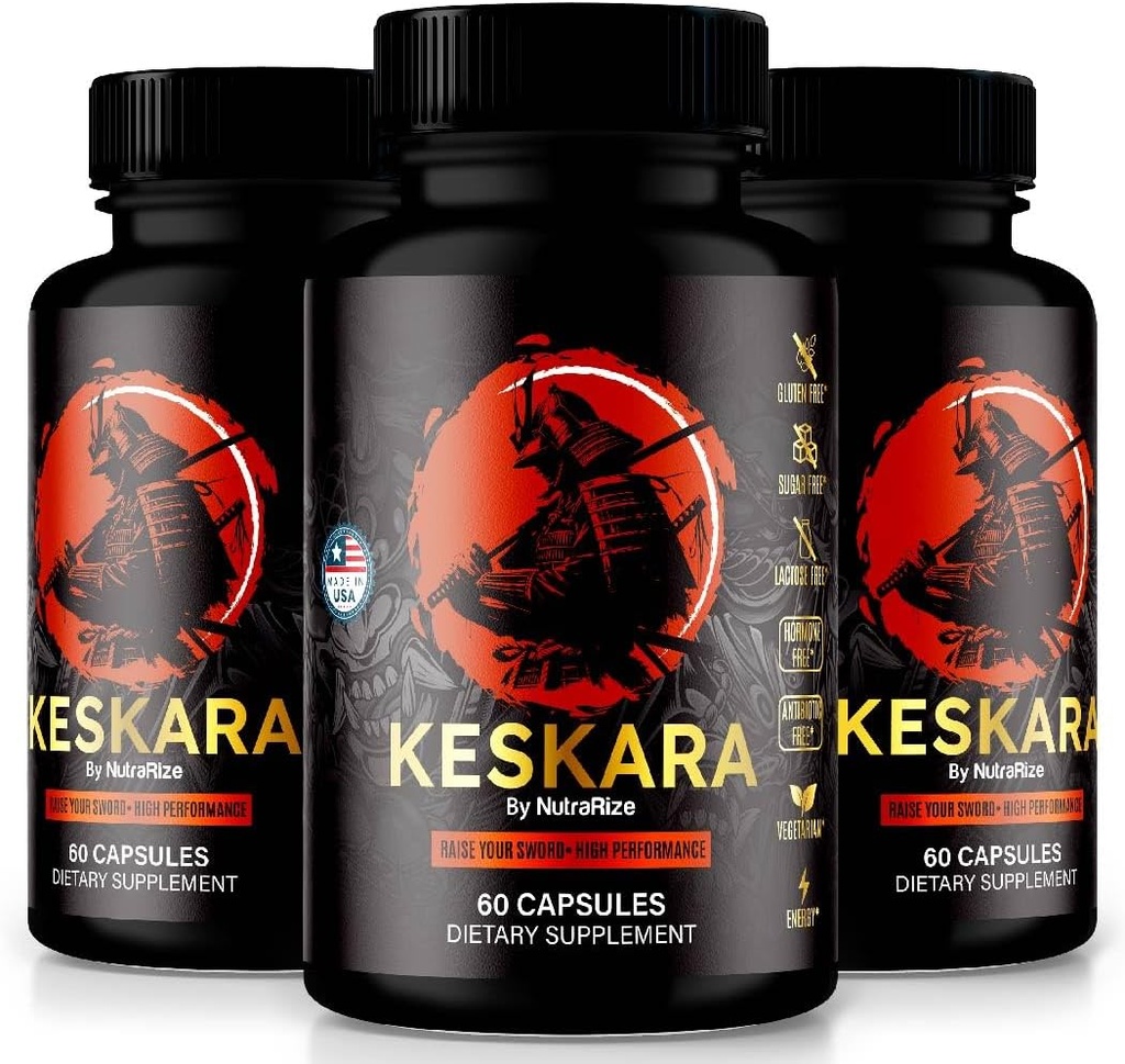 (3パック)Keskara Pills for Men、Keskara Capsule、Keskara Male Supplement、Premium Performance Support、Natural Formula for Muscle Growth and Total Health、公式レビュー(180カプセル)