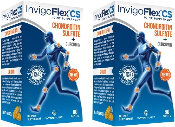 INVIGOFLEXコンドロイチン硫酸カネ、ハンド、バック&ヒッププレミアムジョイントサプリメント CS - 2パック