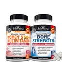 BioSchwartz 女性のための毎日のマルチビタミン 50 以上 (1 か月の供給) カルシウムおよびマグネシウムが付いている骨の強さのミネラル補足(1か月の供給)