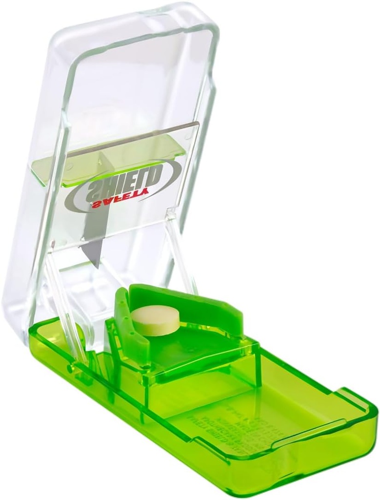 安全盾、毎日の使用法、安全な切口の丸薬、ビタミン、半分のタブレット、正確で、容易な切断、ステンレス鋼の刃、旅行大きさで分類される旅行色の5月 Vary、BPAは放します