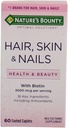 Nature's Bounty Hair, Skin and Nails Caplets 60 ea (パッケージ 6)