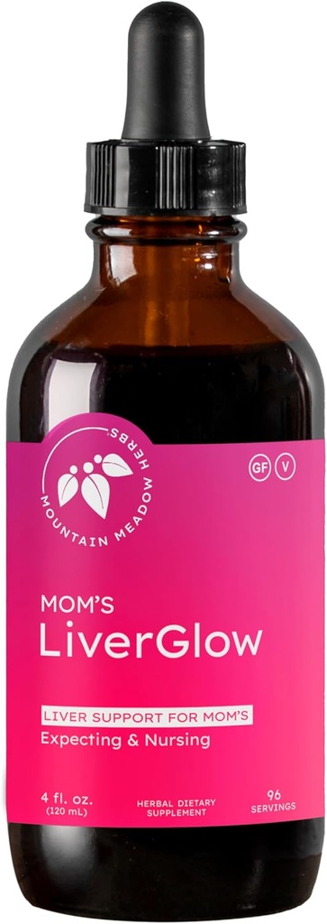 Mountain Meadow Herbs Mom's Liver Glow、Advanced Detoxifier、RegeneratorがLiver HealthとFunctionをサポート - 4 oz - ハッピーライバー