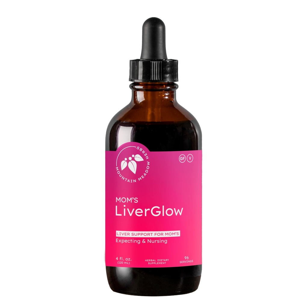 Mountain Meadow Herbs Mom's Liver Glow、Advanced Detoxifier、RegeneratorがLiver HealthとFunctionをサポート - 4 oz - ハッピーライバー