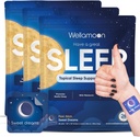 大人のためのWellamoonオリジナルスリープパッチ|Melatonin&Valerianとのスリープパッチ | 皮膚に優しい&無給 | 男性と女性の長期滞在の快適 | 3 x 28パッチのパック