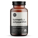 有機アスタキサンチン12mgプラスターメリック1500mg、黒胡椒エキス、高吸収性、目、心、皮膚、関節、ビーガン、グルテンフリー、非GMO、二重酸化防止、ターメリッククルクミンサプリメント、30日間