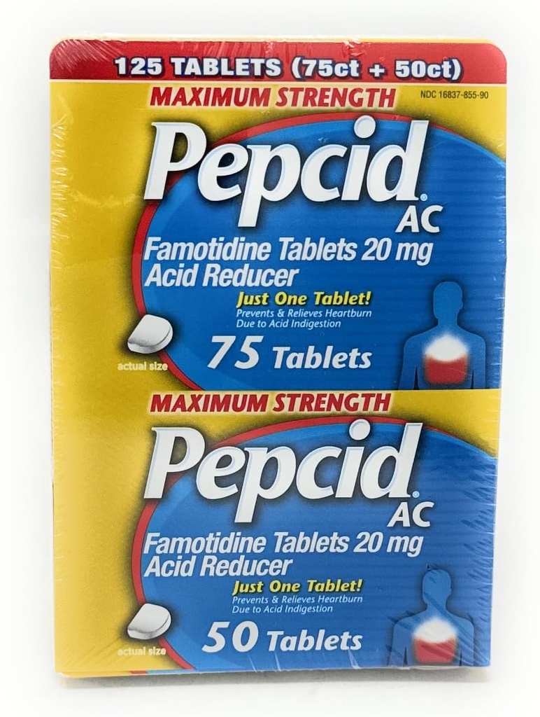 Pepcid AC Acid Reducer Maximum Strength - 125 Tablets