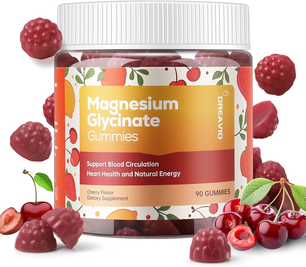 90の計算のマグネシウムのGlycinateのグミ400mg w/Ashwagandhaの補足-砂糖の自由な亜鉛マグネシウムのGlycinateの補足のAshwagandhaのグミ