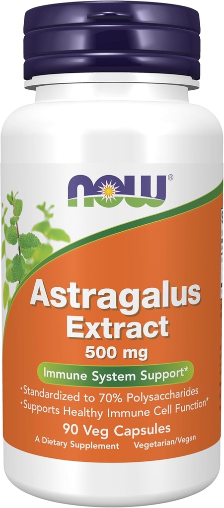 NOWの食糧免疫サポート補足、Astragalusのエキス500のmg (70%の多糖類に標準化される)、90のベジのカプセル