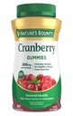 Nature's Bountyクランベリーグミー、尿路サポート、500 mg、クランラズベリー味、150 Ct