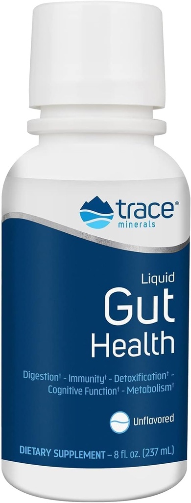 Trace Minerals Gut Health - Gut Lining、健康な消化、免疫システム機能のサポート - ヒューミック&フルヴィク酸と消化の健康サプリメント - 風味の悪い、8 の fl oz (約 47 のサービング)