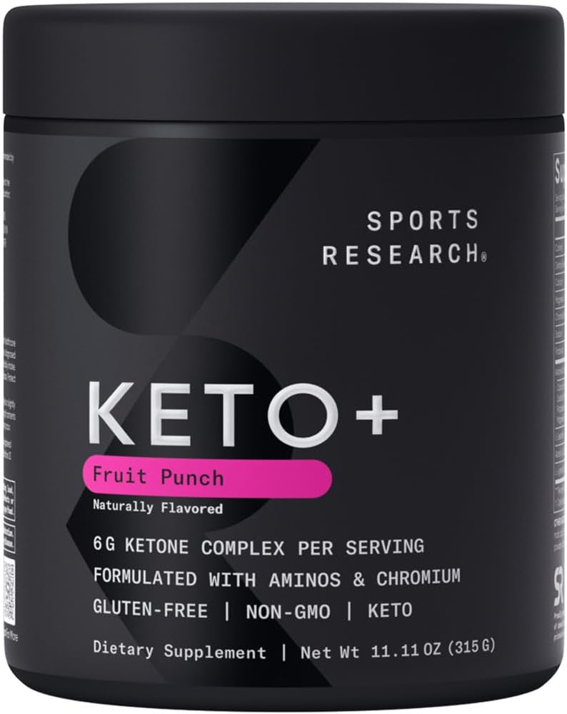 スポーツ研究 Ketoプラス外因性ケトンとgoBHB - 30のサービング | ケト電解質粉末水化、エネルギー、フォーカス&ケトーシス | ケト認定、ビーガンフレンドリー(フルーツパンチ)