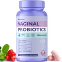 女性女性のための腟のプロバイオティクスは、Phのバランス、健康な腟の臭気及びFlora、プレバイオティクス及びLactobacillusのプロバイオティックのブレンド30の鋼片CFU、60カプセルを促進します