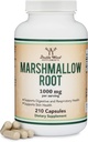 Marshmallow Root Capsules (210 Count, 1,000mg per Serving) High in Mucilage to Support Respiratory, Skin and Gut Repair (Vegan Safe, Gluten Free) by Double Wood