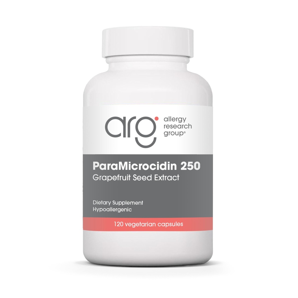 アレルギー研究グループパラミシン250サプリメント - グレープフルーツ種子エキス500mg、メタボリック機能、汚染物質フリー、ベジタリアンカプセル - 120カウント