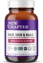 New Chapter Biotin Supplement, Vegan Hair Skin and Nails Vitamins with Fermented Biotin + Astaxanthin - 60 Count