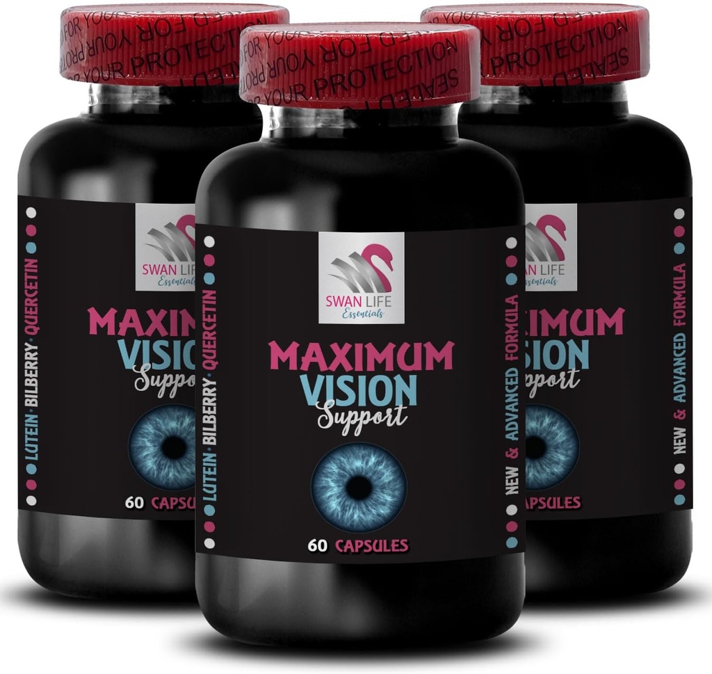 Better sight - EYE VISION SUPPLEMENT - Focus sharpener, Crisp vision, Clearer image, Focus advantage, Vision clarity, Pure perception, Vision strength, Clear outlook, Bright scenes 3 Bottle 180 Caps