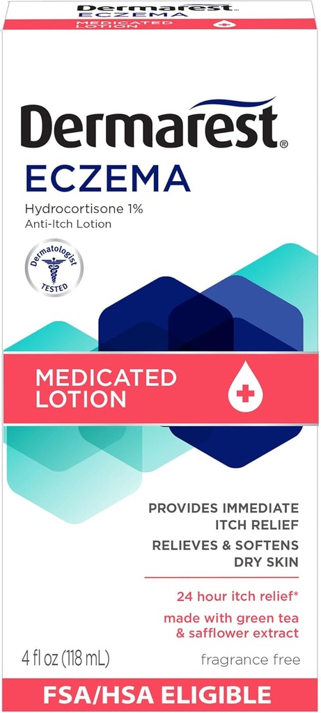 Dermarest の Eczema の薬用ローション、4 の fl の oz (1 のパック)