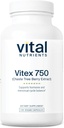Vital Nutrients Vitex 750 | 750mg Chaste Tree Berry Extract | ホルモン、豊饒、月経周期バランスのサポート | グルテン、酪農場、大豆フリー | GMO | 120カプセル