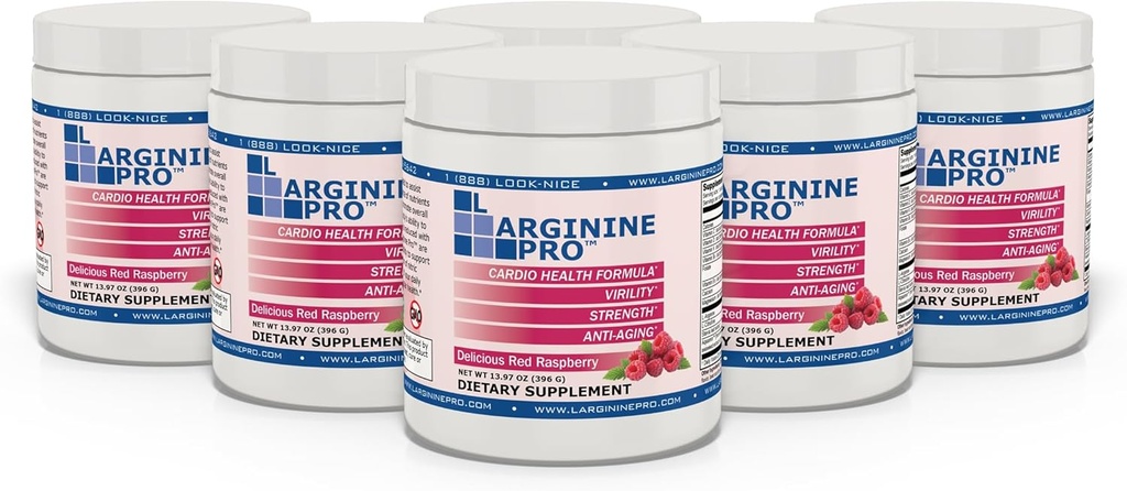 L-ARGININE PRO | 5,500mg L-Arginine Plus L-Citrulline 1,100mg ラズベリーパウダードリンクミックス 窒素酸化物産物産出量増加のためのサプリメント