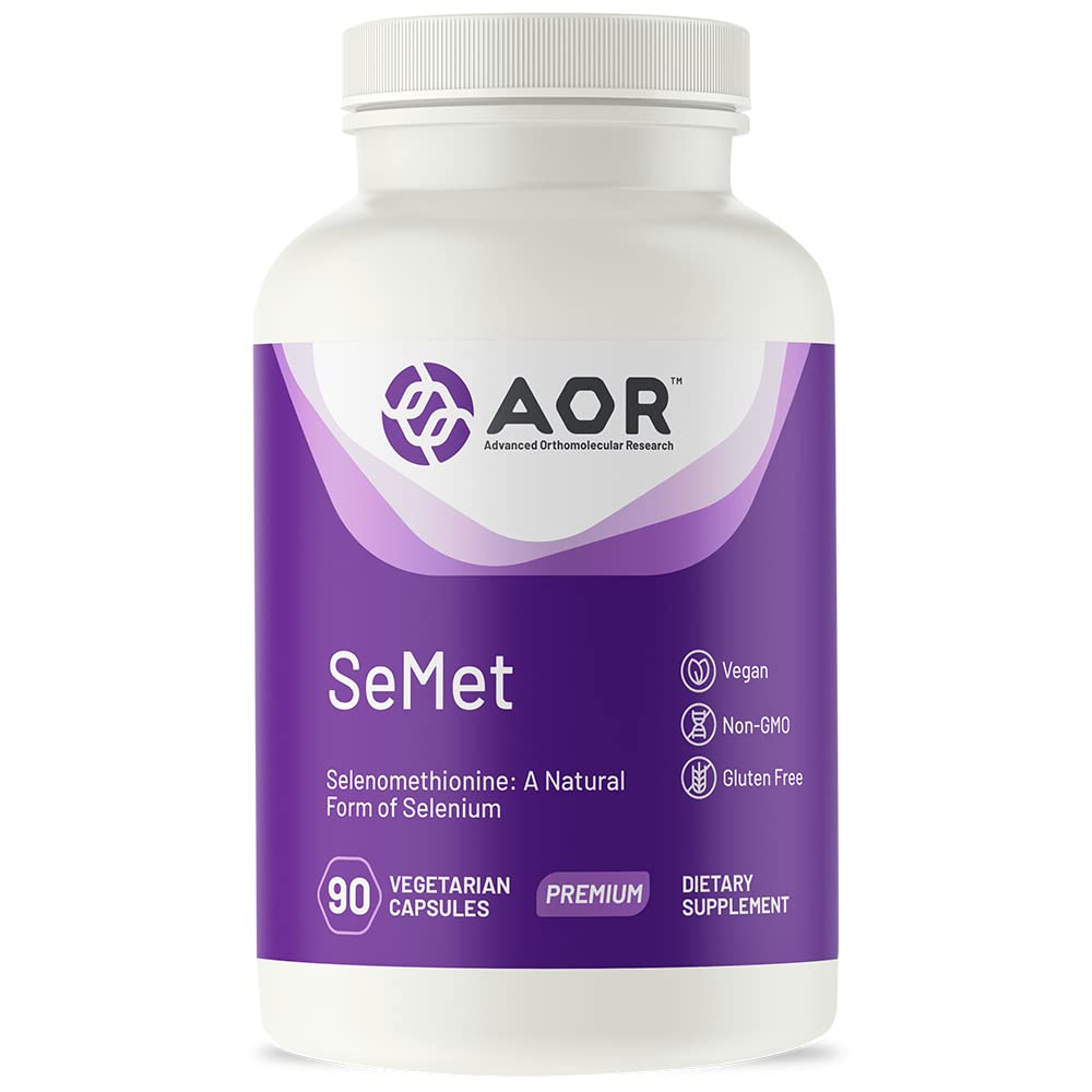 AOR、SeMet、SelenomethionineはSeleniumの自然な形態、サポート正常な細胞の成長および開発を、免除、ミネラル補足、90カプセル(90のサービング)を促進します