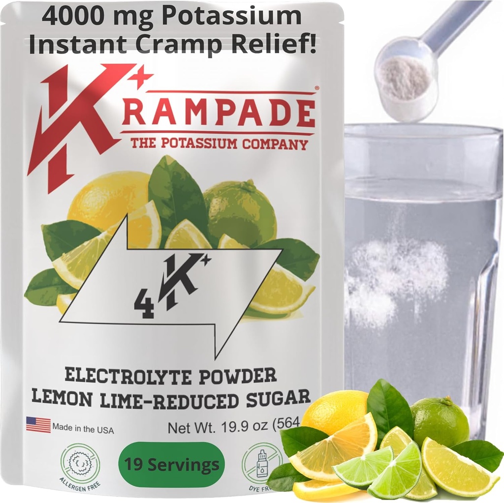 Krampadeの電解物の粉のカリウムの補足- 4000のmg K+の>4Xよりココナッツ水 即刻のクランプ救助 水和の粉