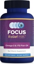 Focus Relief Plus Dry Eye Formula (90 ct. 30 Day Supply) Dry Eye Omega 3 Supplement - Dry Eye Relief Supplement -Omega 3 Fish Oil for Dry Eye