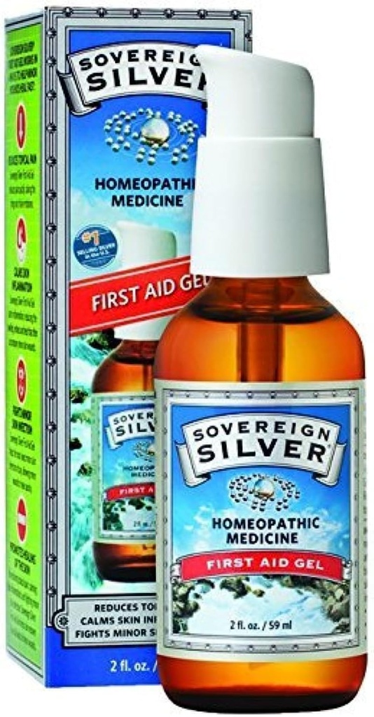 Sovereignシルバーファーストエイドゲル - ホメオパシー薬、2oz(59mL) - ライフのリトルミシャップのために準備してください(2)