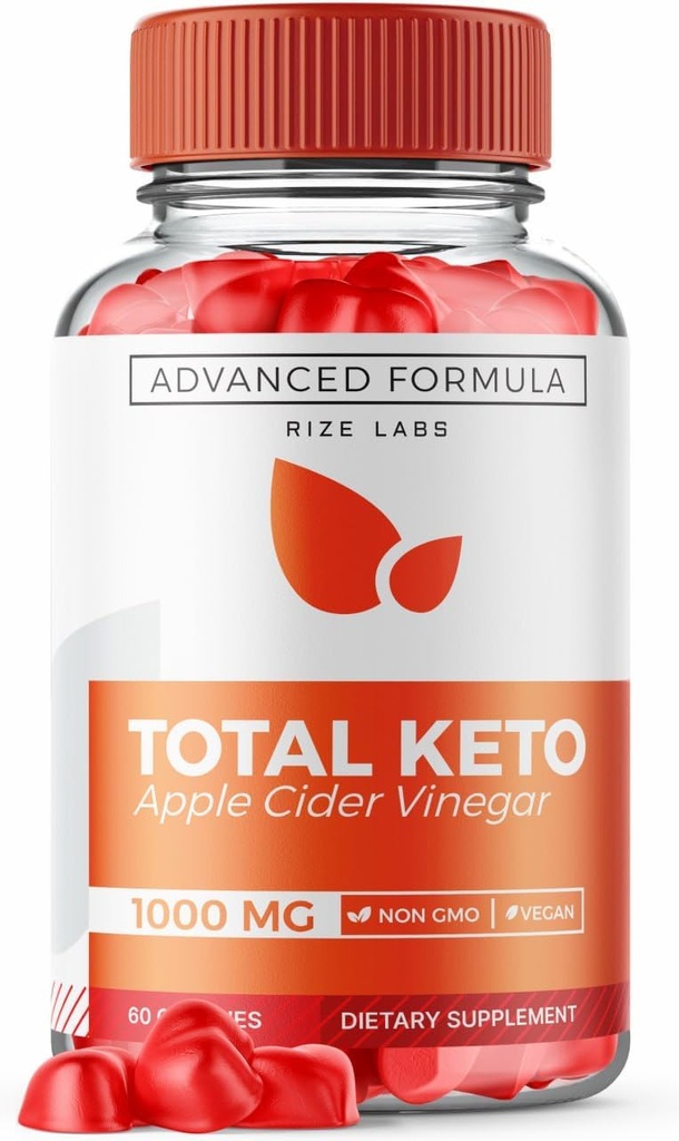 レイズラボ トータル Keto Apple Cider Vineger Gummies for Advanced Weight Loss, Keto Supplement to Lose Belly Fat, Gummy Reviews, 最大強度フォーミュラ, Gomitas (60 Gummies)