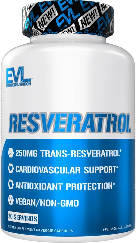 Evlutionの反老化のトランスResveratrolの補足Resveratrolからの250mg Trans-Resveratrolの250mgの栄養物の極度の酸化防止の補足Resveratrolは免疫および中心の健康のための日本のKnotweedのエキスを錠剤にします