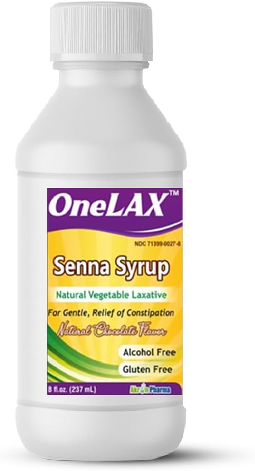 センナシロップ | 天然野菜乳剤(8fl.oz瓶) 天然チョコレート風味、玄米、便秘の救済