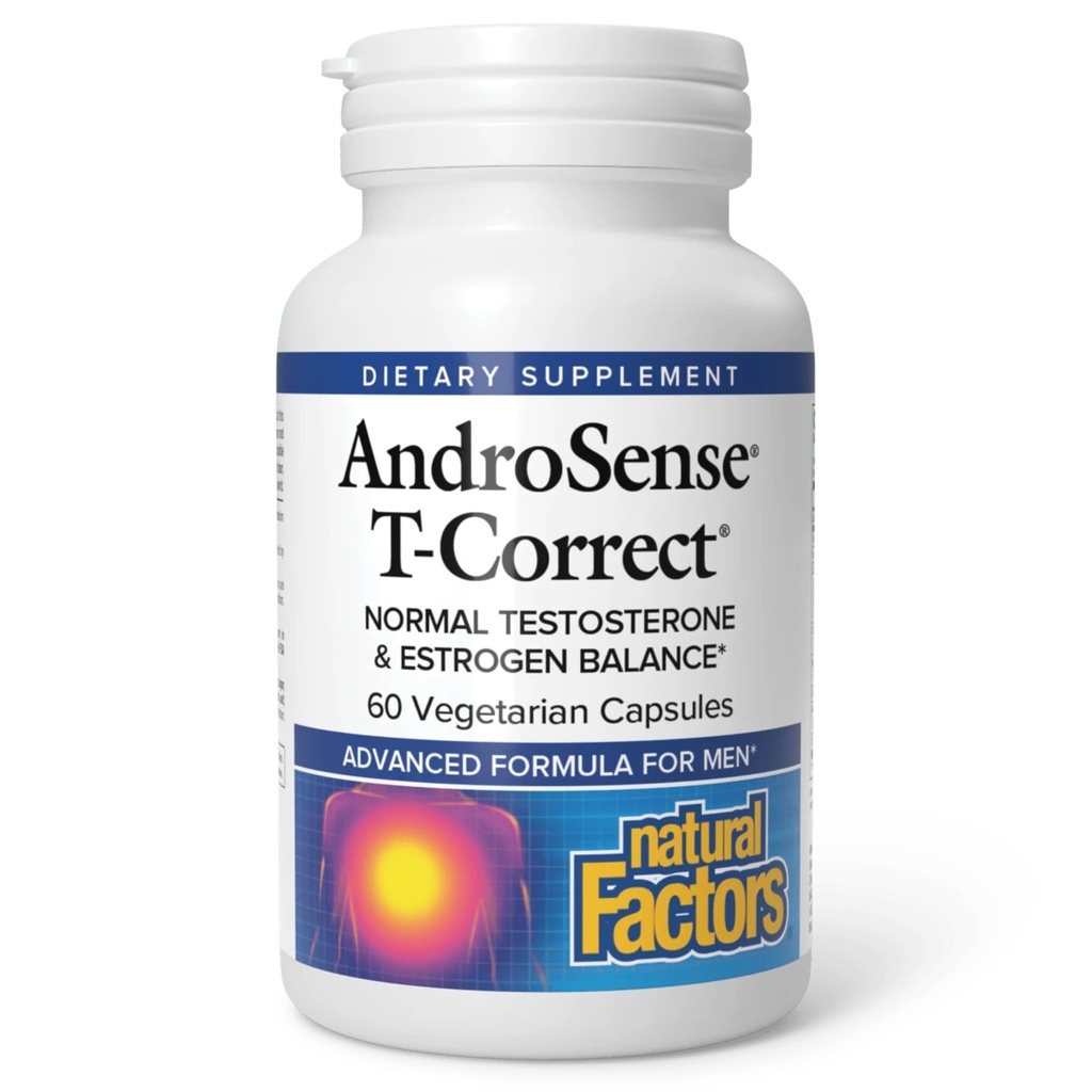 自然な要因、AndroSense T-Correct、ミルクのThistle、TurmericおよびLycopene、60のカプセル(30のサービング)が付いている人のホルモンの代謝を支えます