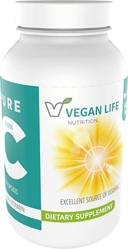 ビーガンライフ栄養 - 純粋なビタミンCサプリメント - グルテンフリー、非GMO - 免疫サポートと白血球の健康 - 120カプセル