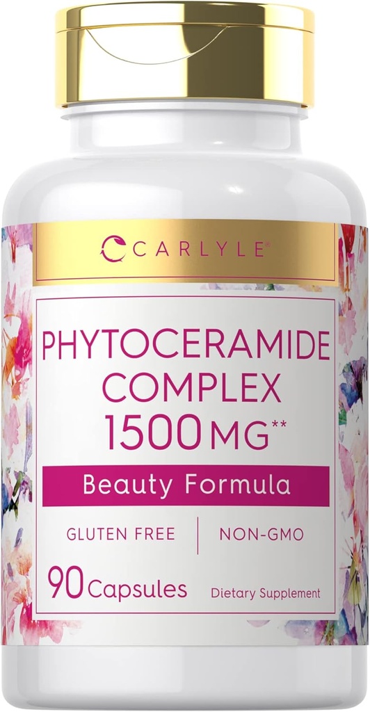 Carlyle Phytoceramide Supplement 1500mg | 90カプセル | オーガニックスウィートポテト | 美容フォーミュラコンプレックス | 非GMOとグルテンフリー