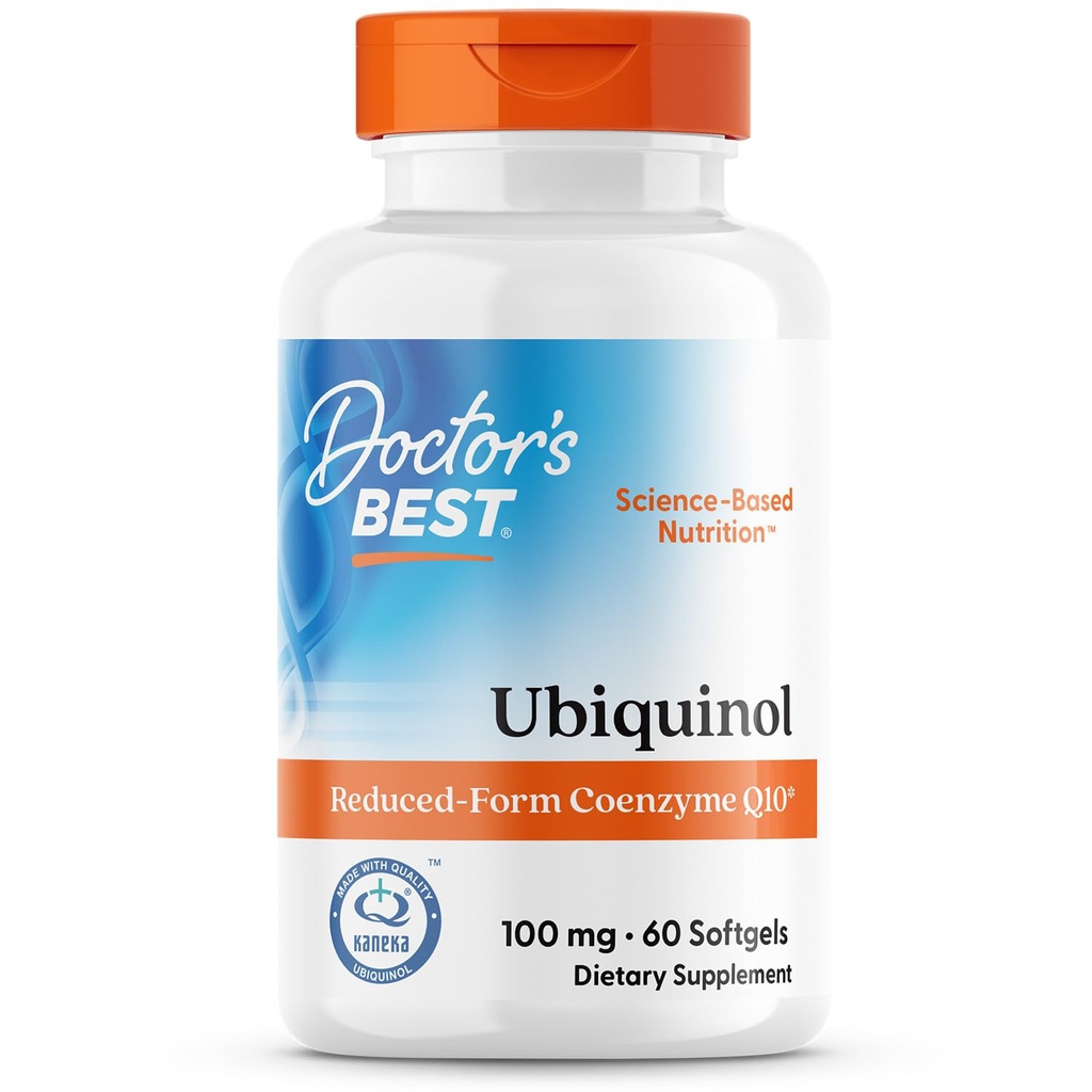 医師の男性と女性のための最高のKaneka Ubiquinol 100 mgのサプリメント - フォームCoQ10、抗酸化剤と心臓の健康サポートのためのCoenzyme Q10 100mg、非GMO、グルテンフリー、大豆無料 - 60Softgels