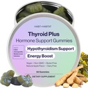 Thyroid Plus Gummies - Ashwaganda, Iodine, Bladderwrack, Kelp, と Schisandra