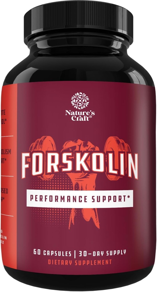 Pure Forskolin Extract for Weight Loss Supplement Powerful Antioxidant - Maximum Strength Belly Buster Healthy Weight Management Get Lean and Trim for Men and Women
