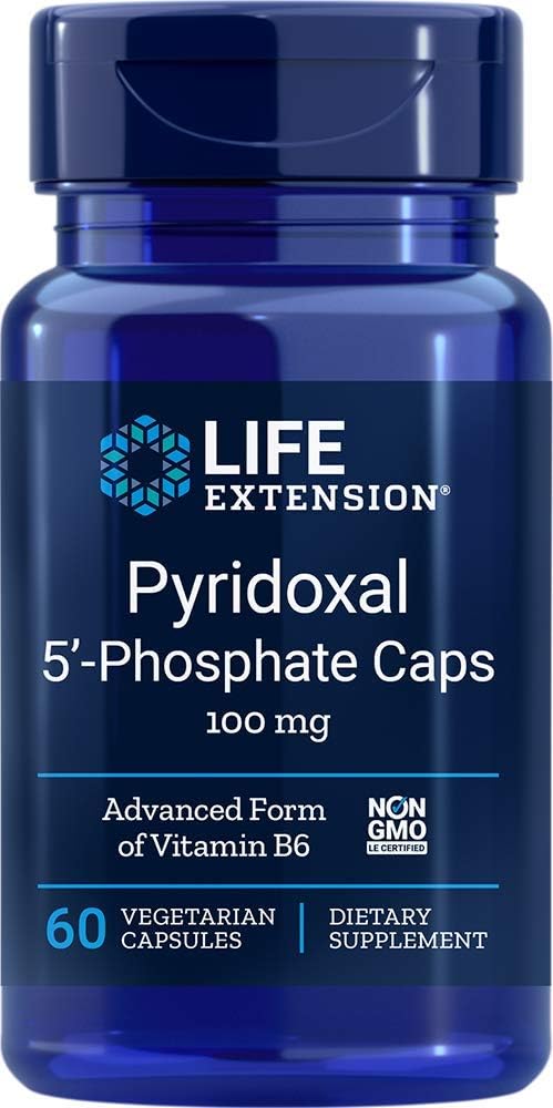 ライフエクステンションピリドキサール5-Phosphate 100 Mgベジタリアンカプセル、60カウント(120)