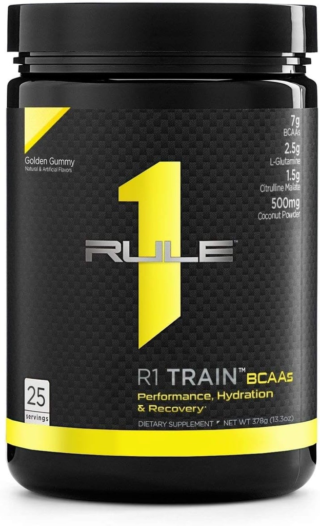 ルール 1 タンパク質 1 R1 列車 Bcaas 25 サービング ゴールデン ガミー, 378 グラム
