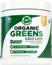 オーガニックグリーンパウダー - USDA Organic - Non-GMO - 15 Superfoods - DetoxとImmune Healthは、Spirulina、Matcha Green Tea、およびAshwagandha - 30サービングを含む利点