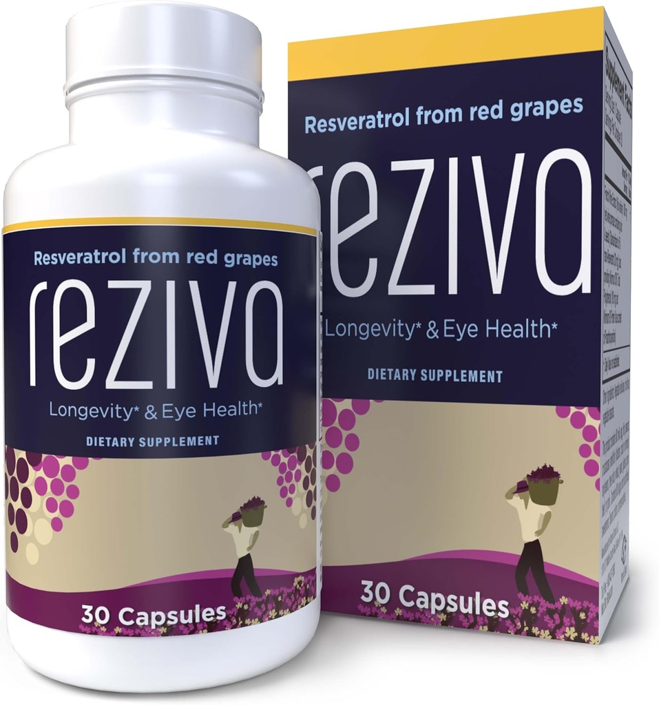 Reziva Resveratrol の補足-超高い効力及び医者の公式- Transresveratrol の補足-Resveratrol と Grapeseed - Longevity のための、目の健康および、全面的な井戸- 30 の野菜のカプセル