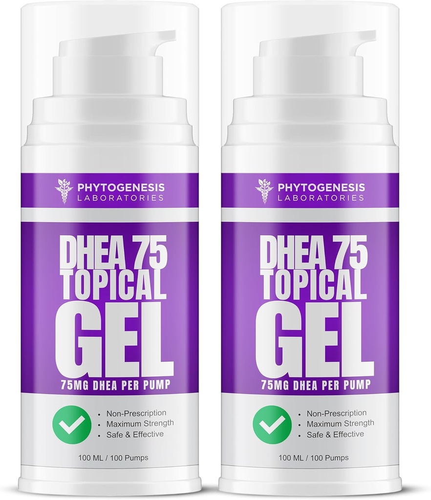 DHEA 75 - 75mg DHEAポンプ - 健康な老化、健康な気分、免疫サポート、バランスの取れたレベルと全体的な健康を促進します - 1ヶ月の供給(2)