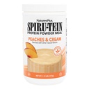 ネイチャーズプラス SPIRU-TEIN シェイク - ピーチ&クリームフレーバー - 1.1ポンド、スピルリナプロテインパウダー - 植物ベースの食事の交換、ビタミン&ミネラルエネルギー - ベジタリアン、グルテンフリー - 15のサービング