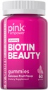 女性用PINKビオチングミ | 60カウント | 美容・皮膚・爪のビタミン | フルーツフレーバー | 非GMO・グルテンフリー