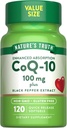 Nature's Truth CoQ10 100mg | 120 Softgels | 高吸収 | 非GMO&グルテンフリーの補酵素サプリメント | ブラックペッパーエキス付き