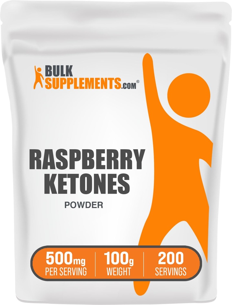 BulkSupplements.com ラズベリーケトンパウダー - ラズベリーケトンサプリメント、抗酸化物質 - エネルギーサポート、グルテンフリー、給餌ごとの500mg、100g(3.5オンス)(パッケージ1)