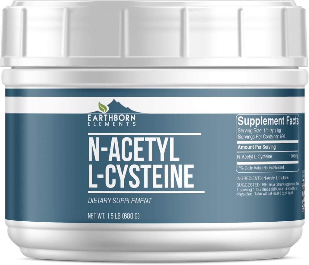 アースボーンエレメント N-アセチル L-Cysteine (1.5 lb), サプリメント, 再封可能な浴槽