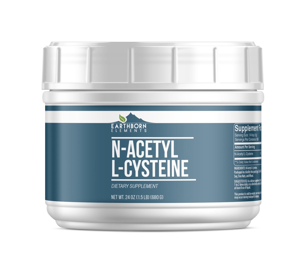 アースボーンエレメント N-アセチル L-Cysteine (1.5 lb), サプリメント, 再封可能な浴槽