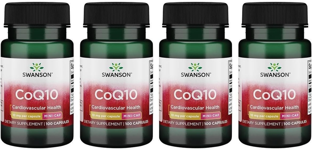 Swanson Coq10 - ミニキャップ10mg 100キャップ(4パック)