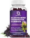 Glucosamineのコンドロイチンのグミ - 2のパック、MSM及びエルダーベリー、柔軟性サポート、人および女性のための最もよい軟骨及び免疫サポート補足が付いている余分強さ1500mgグルコサミン- 60count (1のパック)