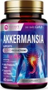 Akkermansia Probiotic Supplement - 2億AFU GLP-1プレバイオティクスファイバーとサプリメント - Akkermansia Muciniphila GLP-1 女性と男性のためのプロバイオティクス - 消化器、ガット&免疫サポート - 60カプセル